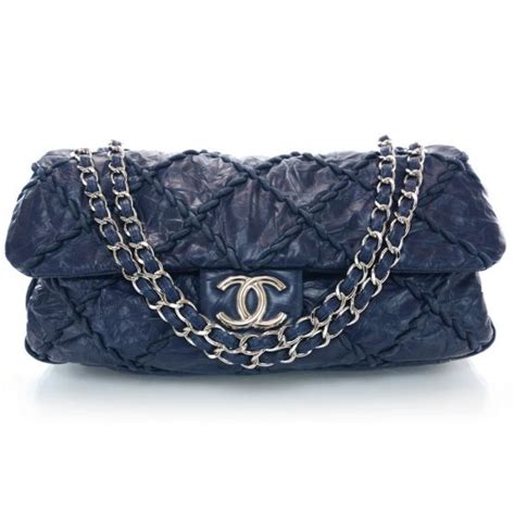 chanel ultra stitch|CHANEL Calfskin Ultra Stitch Oversize Flap Navy .